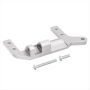 Steering Servo Mount Bracket For 1/10 Traxxas TRX4 Rc Parts Silver