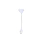 White Pp Ceiling Rose And Silicon Lamp Cup Small Type E27