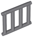 Parts Bar 1 X 4 X 3 Grille With End Protrusions 62113 - Dark Bluish Grey