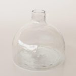 Petal Etched Glass Vase – 28X26CM