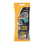 BIC FLEX4 Mens Disposable Razors 4 Pack