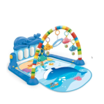 Ashcomonline Baby Activity Play Mat Colourful Whale Crib Toy And Play Gym