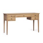 Hampton Desk 5 Drawer Oak