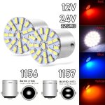 2PCS 12V 24V P21W 1156 Car LED Turn Signal Light Bulb BA15S 1157 BAY15D Auto Tail Brake Parking Reverse Super Bright Motorcycle