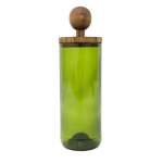 Recycled Storage Glass Jars - Green Tall Lid Option - A