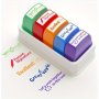 5PCS Teacher Stamps - Automatic Ink Refill And Colorful Set Suitable For School Classrooms And Home School Settings