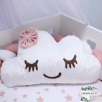Shaped Pillow Cloud With Big Pink Bow