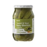 Pnp Sweet & Sour Baby Gherkins 410G