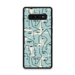 Custom Printed Tpu Cases - Samsung Galaxy S10 Plus & 39 Blue Line Face& 39 By
