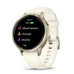 Garmin Venu 4 41MM Premium Gps Smartwatch - Lunar Gold bone White