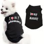 I Love My Mommy" Letter Graphic Puppy Small Dogs Vest T-Shirt Summer Sleeveless Tank Top Pet Apparel Clothes