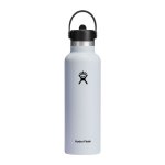 Standard Mouth With Flex Straw Cap 21 Oz 621 Ml White