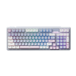 Rapoo V700DIY-98 - Hot Swappable Mechanical Gaming Keyboard With Rgb - White Grey Blue