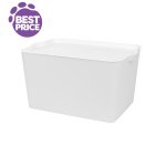 Buy 10 Venus Large Storage Box Cool Grey With White Lid Online Deal