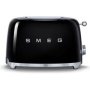 Smeg 2 Slice Toaster Glossy Black