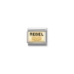 Classic Rebel Enamel Angel Wings Link