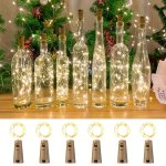 6PCS 20LED Bottle Stopper Light 2M 7.2FT Cork Lights Wine Bottle String Lights For Party Wedding Festival Halloween Thanksgiving
