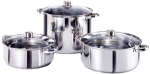 Salton 6 Piece Stainless Steel Family Potset
