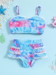 2PCS Baby Girls Bikini Top & Shorts Swimsuit Set Clothes Bathing Suits