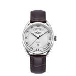 Traditional Black Leather Strap Men's Dress Watch GS05530 21