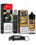 Oxva Mmf Nexlim Go & Juice Combo - 30ML Liq Gold 5MG Silky Black Device