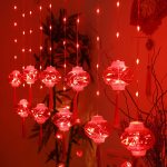 3.5M Plug-in Red Lantern Curtain Light – ZYF-122