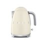 Smeg 50s Style KLF03CRSA Retro Electric Kettle - 1.7L - Cream - Cordless