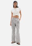 Canvas Cargo Trousers - Grey