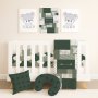 Cot Duvet Bedding – Monochrome Green Koala Set
