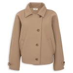 Camel Melton Kimono Sleeve Jacket