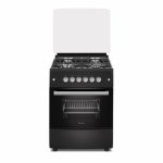 Ferre 4 Gas Burner Stove With Electric Oven - Black
