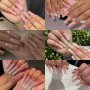 24pcs Long Coffin Fake Nails Colorful French Ballet Press On Nails Glossy Full Cover False Nails With Glue Sticker And Nails File For Women