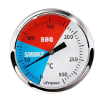 Lifespace Bbq Pizza Braai Replacement Thermometer With Calibration