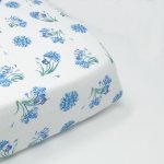Babes & Kids Moegs & Me. - Agapanthus Cot Fitted Sheet - Large 66X132CM