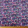 Scuba Digital Print Blue Pink Black & White Abstr