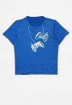 PoP Candy Printed Crew Neck Tee - Royal Blue