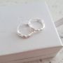 Payton Twisted Hoop Earrings 925 Sterling Silver Size: 16MM