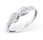 C344-C20174 - 925 Sterling Silver Infinity Band Ring - Size 6