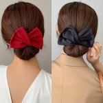 1PC Fashion Lazy Hair Curler Hair Bun Maker Bow Shaped Ponytail Holder Women Hair Accessories
