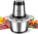 Sharp Smartware Electric Meat Grinder 400W Professional Food Processor Chopper For Meat Vegetable 8-CUP 2L Capacity Stainless St