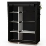 Portable Closet Simple Small Clothes Organizer Wardrobe - Brown