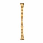 Thin Three-bead Steel Watch Strap - Apple Watch Series 4 To 6 44MM / Series Se And Se 3 44MM / Series 7 To 9 45MM Gold
