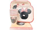 Minnie Mouse Paperplate Set Red 40PC