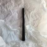 Single Tapered Dinner Candle - Black