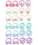 Toddler Hair Ties Baby Hair Tie Cute Flower Elastic Scrunchies - 24 Piece