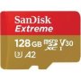 SanDisk Extreme 128GB Micro Sdxc Card Red/gold