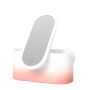 LED Makeup Mirror Storage Box - Portable Cosmetic Organizer With Light