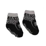 Socks For Girls 0-6 Months - Black & White Zebra T-strap