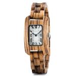 Women's Tank Zebrawood Wooden Watch - T020-2