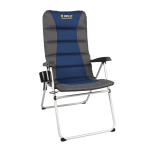 Oztrail Cascade 5 Position Camping Arm Chair – 160KG – Blue